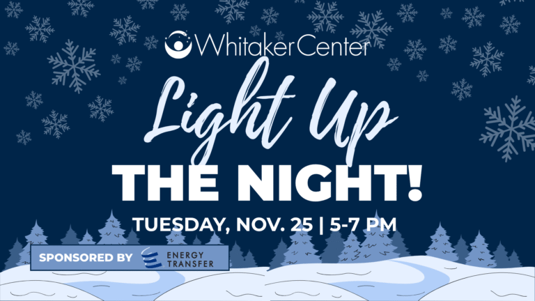 A winter scene with snowflakes and snow covered trees depicts a graphic reading that Light Up The Night will occur from 5-7 p.m. on Tuesday, Nov. 25 , 2025.